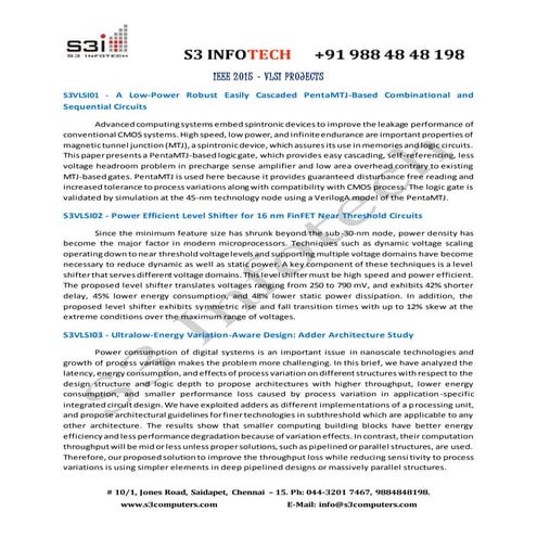 Vlsi 2015 2016 ieee project list-(v)_with abstract