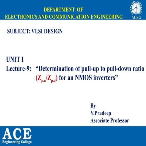 Zup/Zpd Ratio Determination -vlsi design. | PPTX