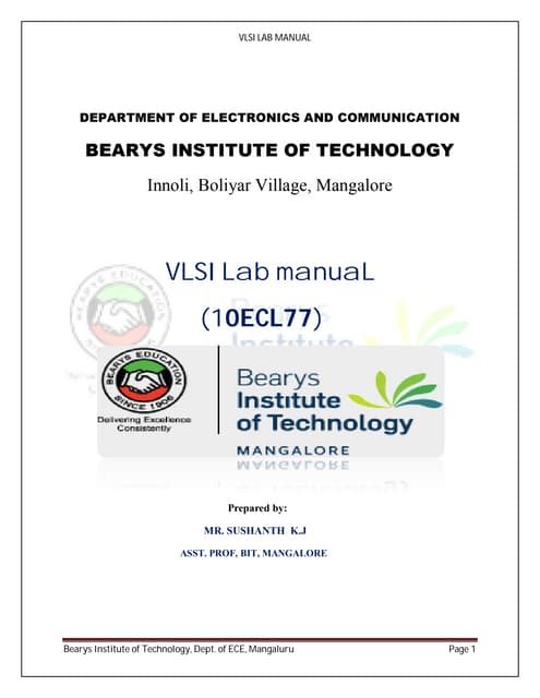 Vlsi lab | PDF