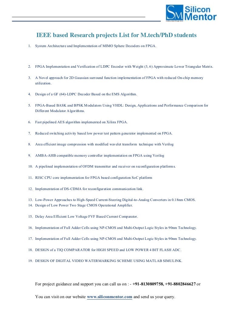 Research papers on vlsi