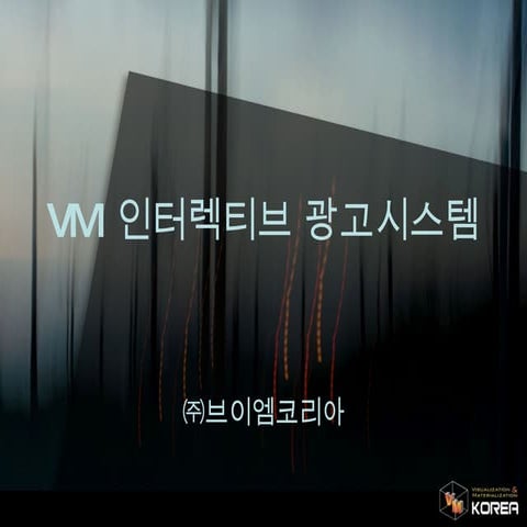 VM 인터렉티브 광고 시스템 제안서 0823