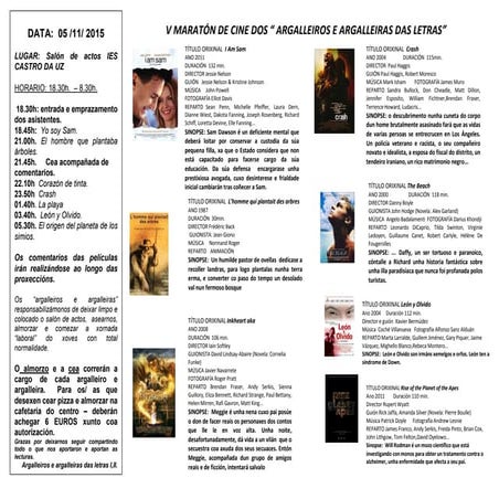 V maratón de cine2014 2015