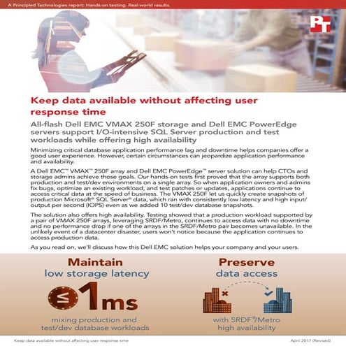 Keep data available without affecting user response time