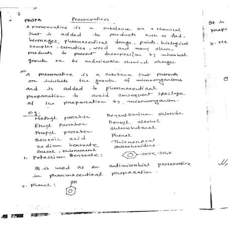 Preservatives + types +properties | PDF