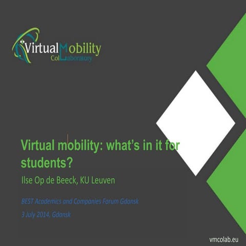 Virtual mobility: what's in it for students?