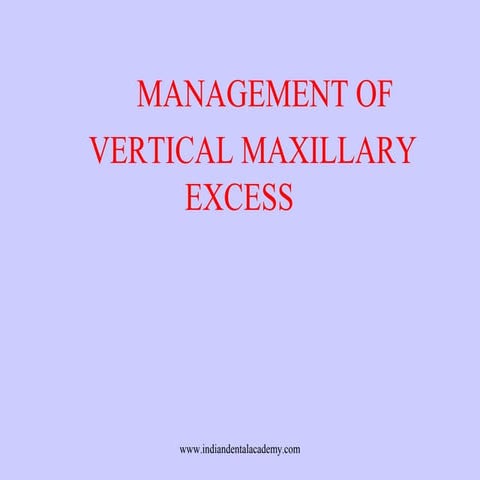 Vertical maxillary excess