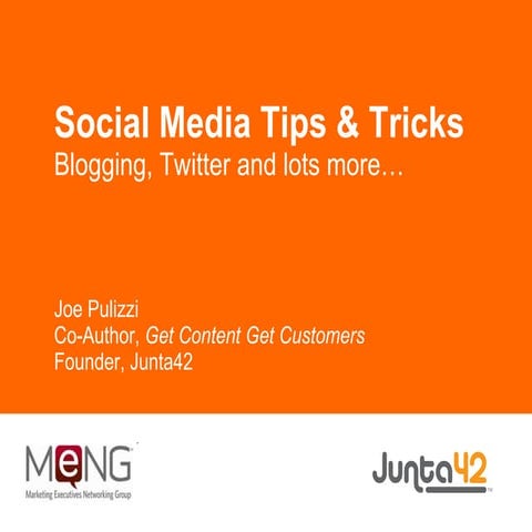 10+ Social Media Tips - Social Media Starts with a Content Strategy