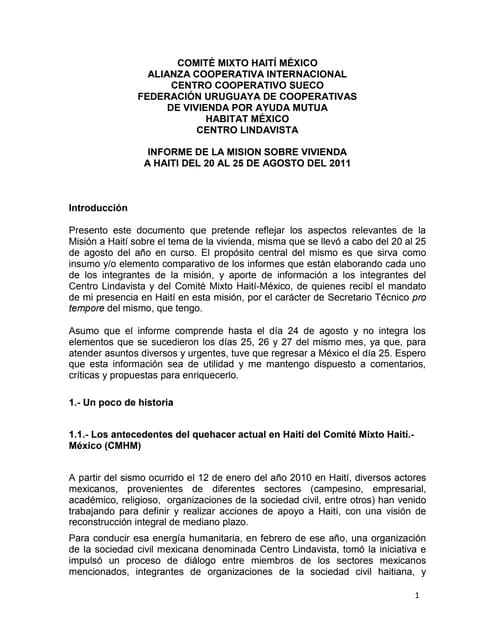 V Misión