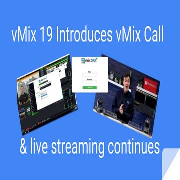 vMix 19 - vMix Call Overview