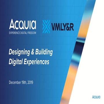 Designing and Building Digital Experiences