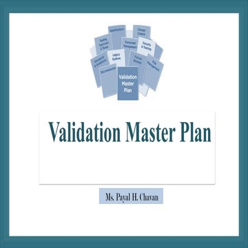 Validation master plan | PPTX