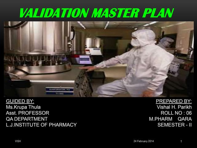 Vish- Validation Master Plan