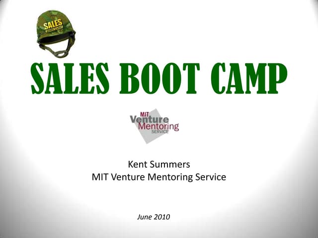 MIT Sales Bootcamp II