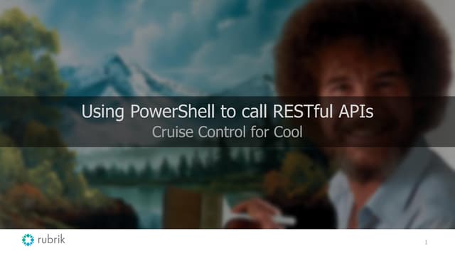 VMUG - Using PowerShell to call RESTful APIs