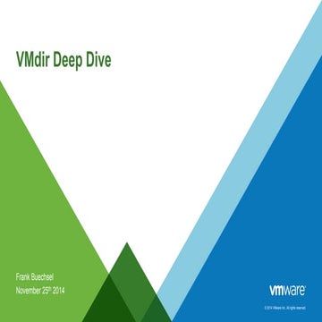 vCenter Server 5.5 Single Sign-On VMDir deep dive