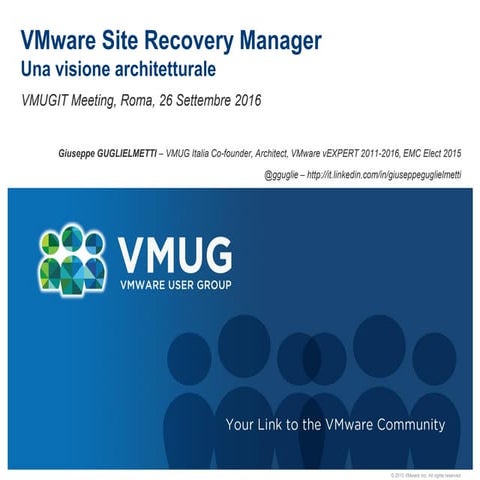 Site Recovery Manager - Una visione architetturale