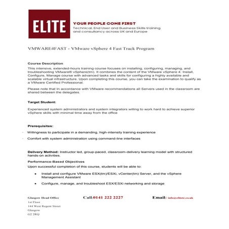 Elite Training Consultacy
