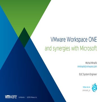 VMware Workspace ONE a synergie s Microsoftem