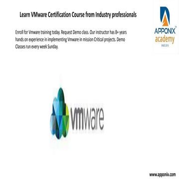 Vmware course