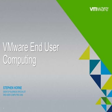 V mware end user computing