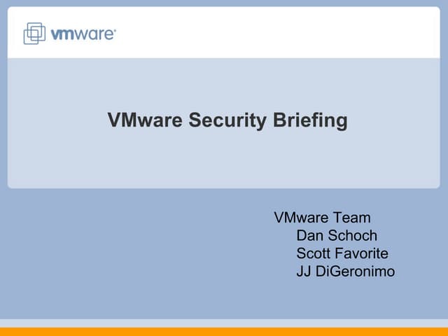 Why Security Teams should care about VMware