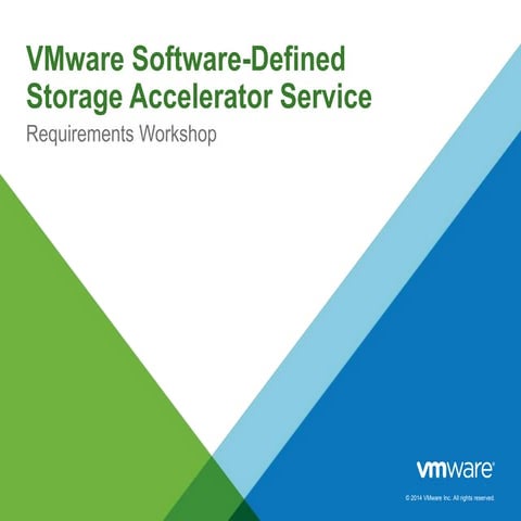 V mware software defined storage accelerator service