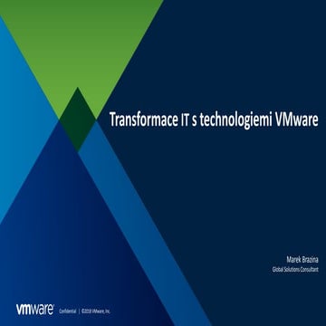 Transformace IT s technologiemi VMware