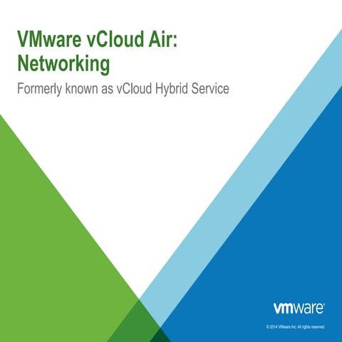 VMware vCloud Air: Networking