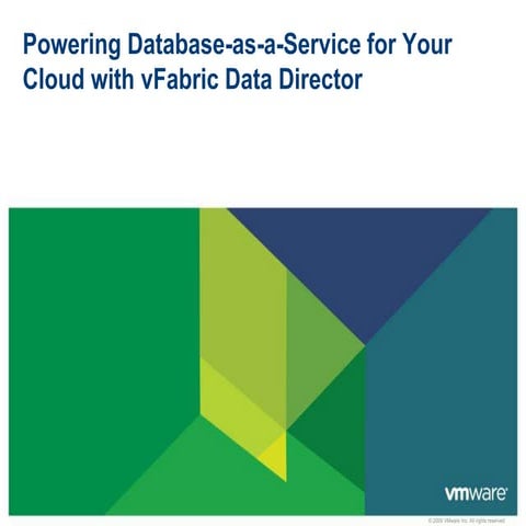 VMware vFabric Data Director for DB as a Service