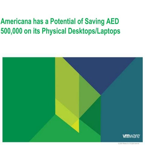 Vmware view vdi for americana's business case