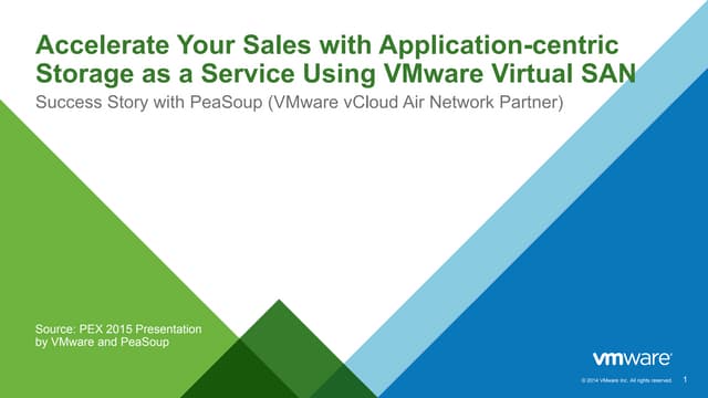 Accelerate Your Sales with Application-Centric Storage-as-a-Service Using VMw...