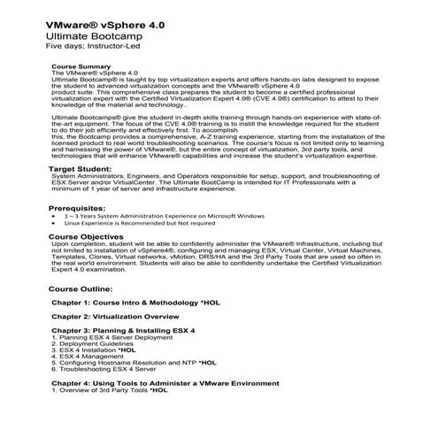 V mware v sphere 4.0