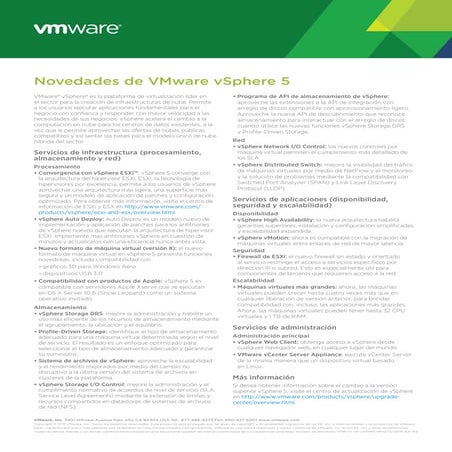VMware vSphere 5 What's New