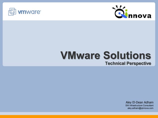 VMware vSphere technical presentation