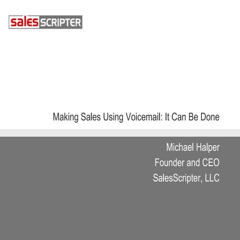How to Deal with Voicemail During Sales Prospecting