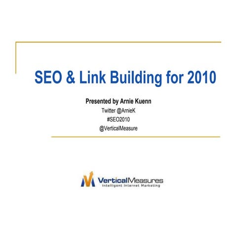 SEO & Link Building for 2010