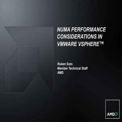 NUMA Performance Considerations in VMware vSphere | PPT