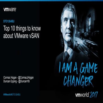 VMworld 2017 - Top 10 things to know about vSAN
