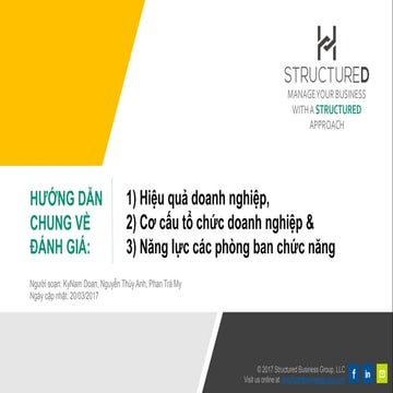 Làm thế nào đánh giá được Hiệu quả, Cơ cấu tổ chức và Năng lực phòng ban của Doanh nghiệp?