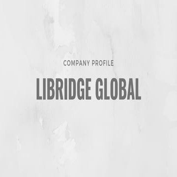 Company Introduction (for possible Investors)