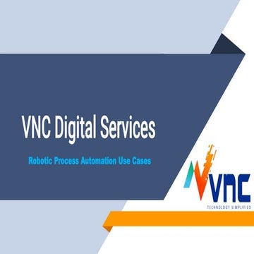 RPA - Capabilities of VNC Digital Services