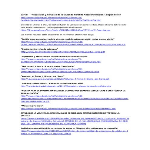 Sismos: Recursos acerca de la inspección y refuerzo de edificios dañados por ...