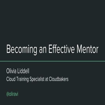 Olivia Liddell - Nebraska.Code() 2018 - Becoming an Effective Mentor