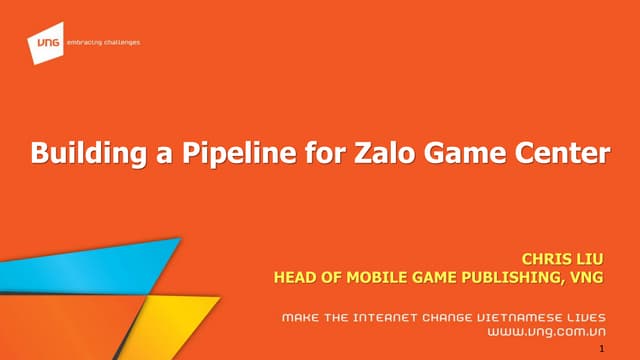 Mobile Game Publishing Through The ZALO Game Center 