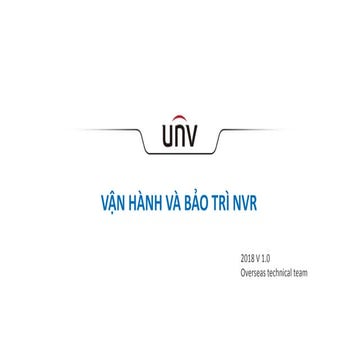 Vn nvr operation and maintenance (v1.1)