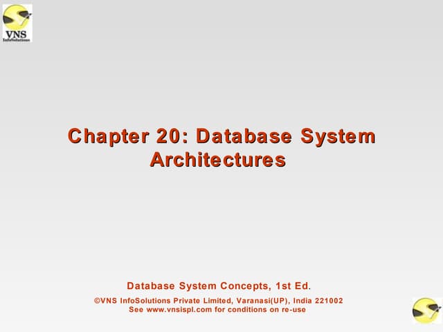 VNSISPL_DBMS_Concepts_ch20