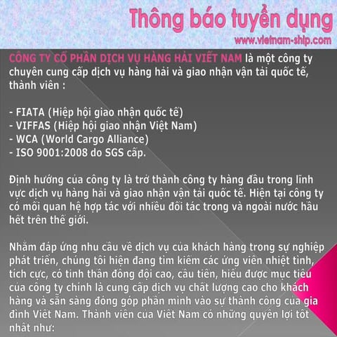 thông báo tuyển dụng