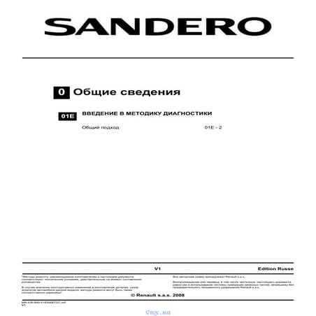 Vnx.su системы впрыска sandero
