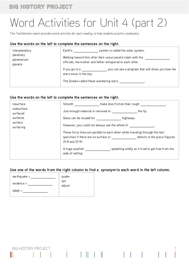4.2 Vocabulary: Part 2