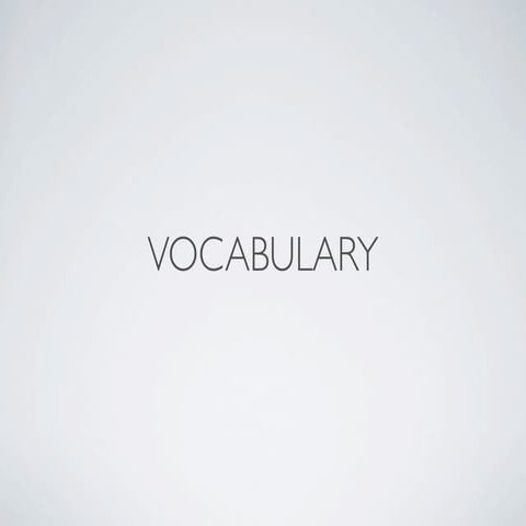 Design Vocabulary